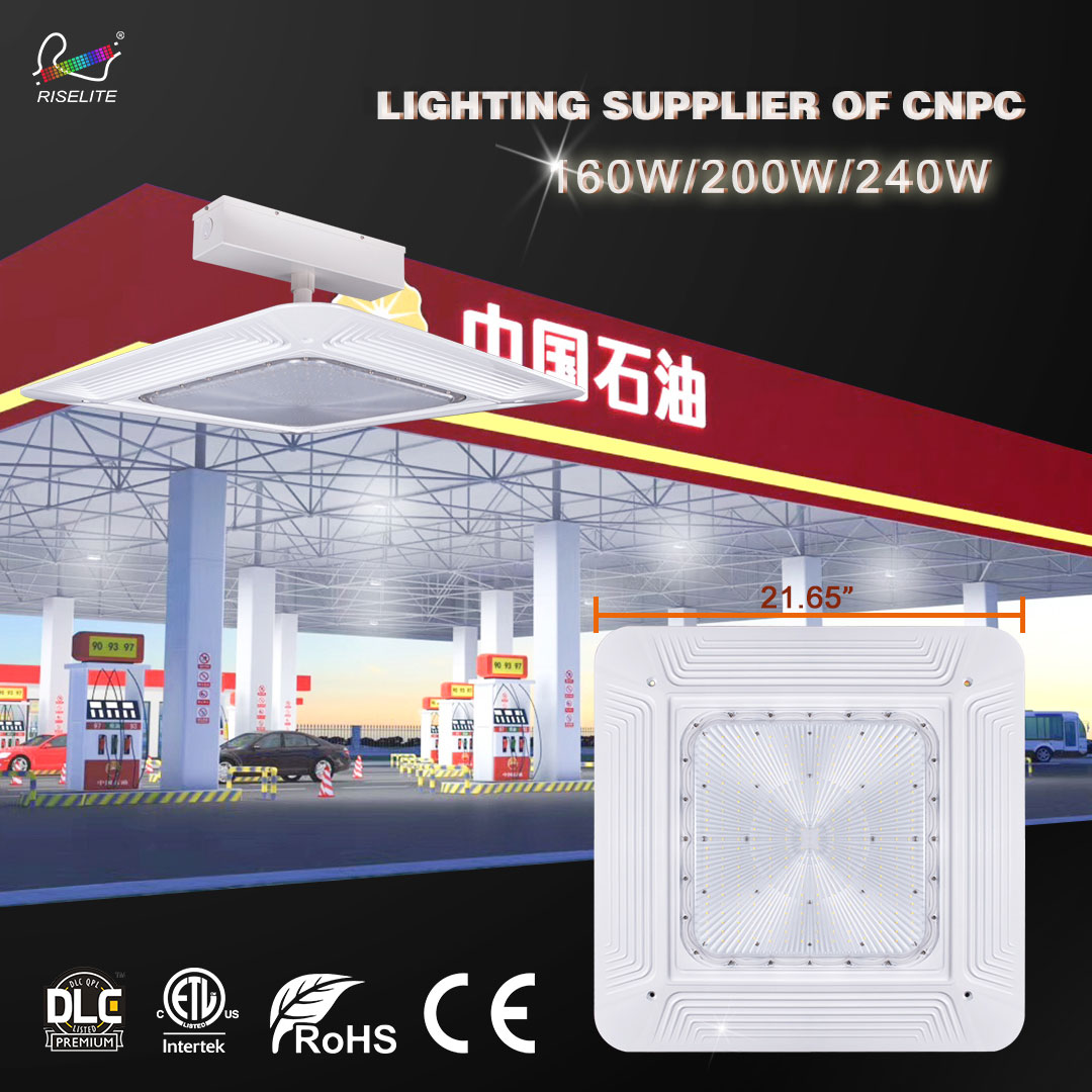 LED Canopy Light Retrofit Kits for Gas Station Fuel Pump Canopies