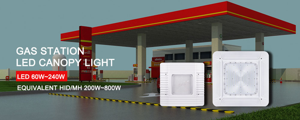 Rise-Lite LED Canopy Light for Gas Station and Garage