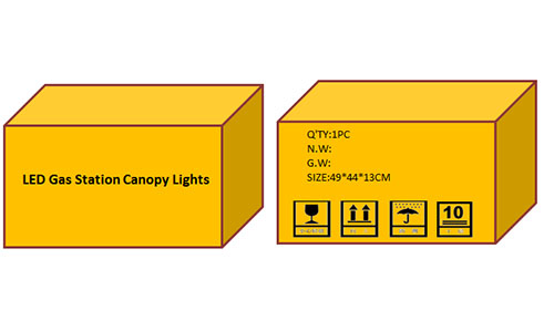 LED Type F LED Gas Station Canopy Lights