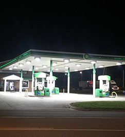 Type D LED Gas Station Canopy