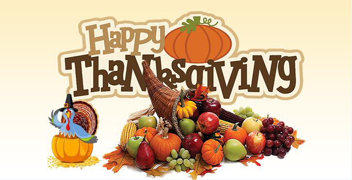 From all of us to all of you at Thanksgiving